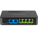 Gateway VoIP con Router NAT / 4 Puertos FXS (Conectar Teléfono Análogo) / Router NAT Gigabit Integrado / Cifrado AES Reforzado / Aprovisionamiento Automático / Soporta SIP y Fax T.38 lateral_izquierda_0S400-82