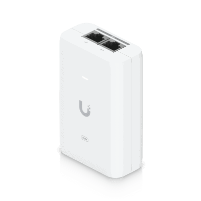 Adaptador PoE+ 2.5G / hasta 30 W / 48V 0.65A / (2) Puertos RJ45 MultiGigabit 2.5G / Salida PoE+ / LED Indicador / Ideal para APs UniFi WiFi 7 / / Protección contra Sobretensiones