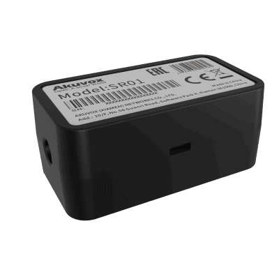 Relevador RS-485 Para Control de Puerta / Protección Contra Vandalismo / Compatible Con Frente de Calle AKUVOX / Agrega Una Puerta al Frente de Calle / Comunicación Encriptada / Compacto / Instalación en Cajas Estándar