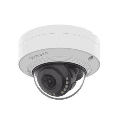 Cámara IP Tipo Domo con inteligencia artificial Antivandálica 5 Megapíxel / Lente 3 mm / IR 20M / WDR 120db / Exterior IP66 / IK10 / NEMA4X / H.265 & WiseStream / Conteo de personas y vehiculos