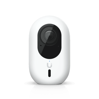 Cámara UniFi Protect G6 Instant con WiFi, 4K, Sensor de Imagen 8MP 1/1.8", Multi-TOPS AI, Audio Bidireccional, Visión Nocturna IR, Protección IPX5, Reconocimiento Facial y de Matrícula