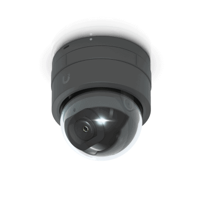 Cámara IP UniFi G5 Domo Ultra Color Negro, Bajo Perfil para Interior, 2K (4MPX), Ángulo Amplio 102.4°, Visión Nocturna IR Hasta 20mts, Detección de Eventos, para Pared o Techo
