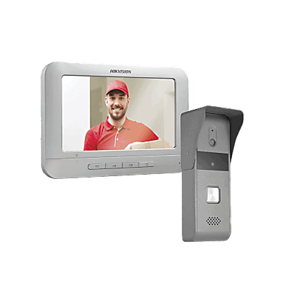 Kit de Videoportero Analógico con Pantalla LCD a Color de 7" / Frente de Calle para Exterior IP65 / Salida de Relevador