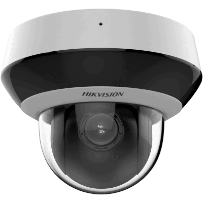 Mini Domo PTZ IP 4 Megapixel / 4X Zoom / Micrófono y Bocina Integrada / ACUSENSE / H.265+ / 20 mts IR EXIR / WDR / PoE / IK10 / IP66 / DarkFighter /  / Micro SD