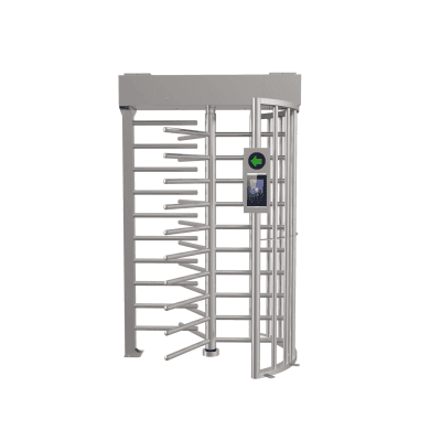 Torniquete SENCILLO (1 Carril) de Cuerpo Completo Bidireccional / Exterior /  Acero Inoxidable SUS304 / 30 Personas por Minuto / Compatible con Reconocimiento Facial (Terminal no Incluida)
