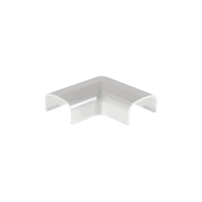 Conexión en ángulo recto "L", para uso con canaleta LD5, material ABS, Color Blanco