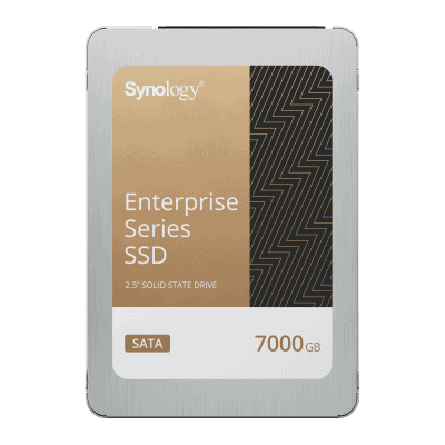 SSD SATA de 2,5" Serie Enterprise | 7000 GB | Alto Rendimiento Estable | Resistencia Empresarial | Protección de Datos Integral | Análisis de Vida Útil | Compatibilidad con Synology DSM | Garantía de 3 Años.