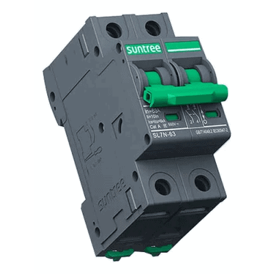 Protección Térmica/ Interruptor 2P, 40 A,  Corriente Directa  800 Vcc para Aplicación Fotovoltaica Montaje Riel DIN