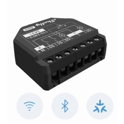 Apagador inteligente Wifi 2.4 / 2 canales  Para apagador doble / 10A por canal / Compatible con asistentes de voz