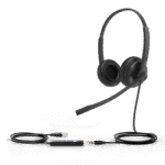 Diadema USB Alámbrica Yealink UH34 Dual Teams C/ Almohadillas de Cuero Compatible con Teléfonos IP Yealink y Computadoras portada_0S400-384
