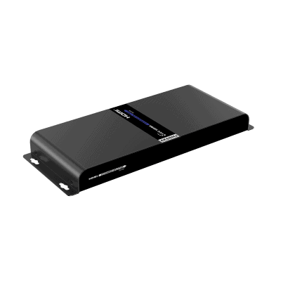 Kit Divisor y Extensor HDMI (Extender Splitter) | Divide 1 Fuente HDMI a 4 Pantallas | Extiende la señal HDMI hasta 120 m | Resolución 4Kx2K @ 60 Hz | Cat 6/6a | Uso 24/7 | Longitud del cable autoajustable