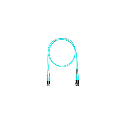 Jumper de Fibra Óptica Multimodo 50/125 OM4, SC-SC Duplex, OFNR (Riser), Color Aqua, 3 Metros (9.84 Pies)