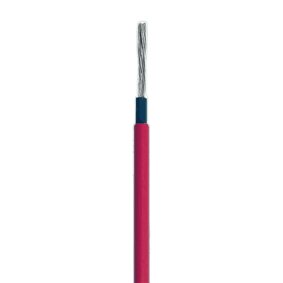 Cable Fotovoltaico Rojo / Cobre Estañado / 6 mm² (10 AWG) / 2000V / Rollo 50m / UL 4703 y TUV