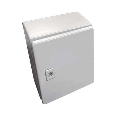 Gabinete de Acero, Nema 4 -IP 66 de 50 x 50 x 30 cm con Platina y certificado UL.