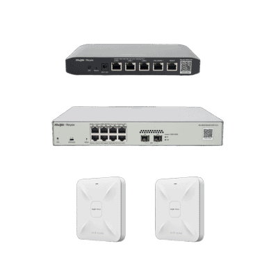 Solución Completa de Red para hasta 100 Clientes y hasta 2 servicios de Internet., Ideal para Iniciar un Proyecto de Hotelería u Oficina