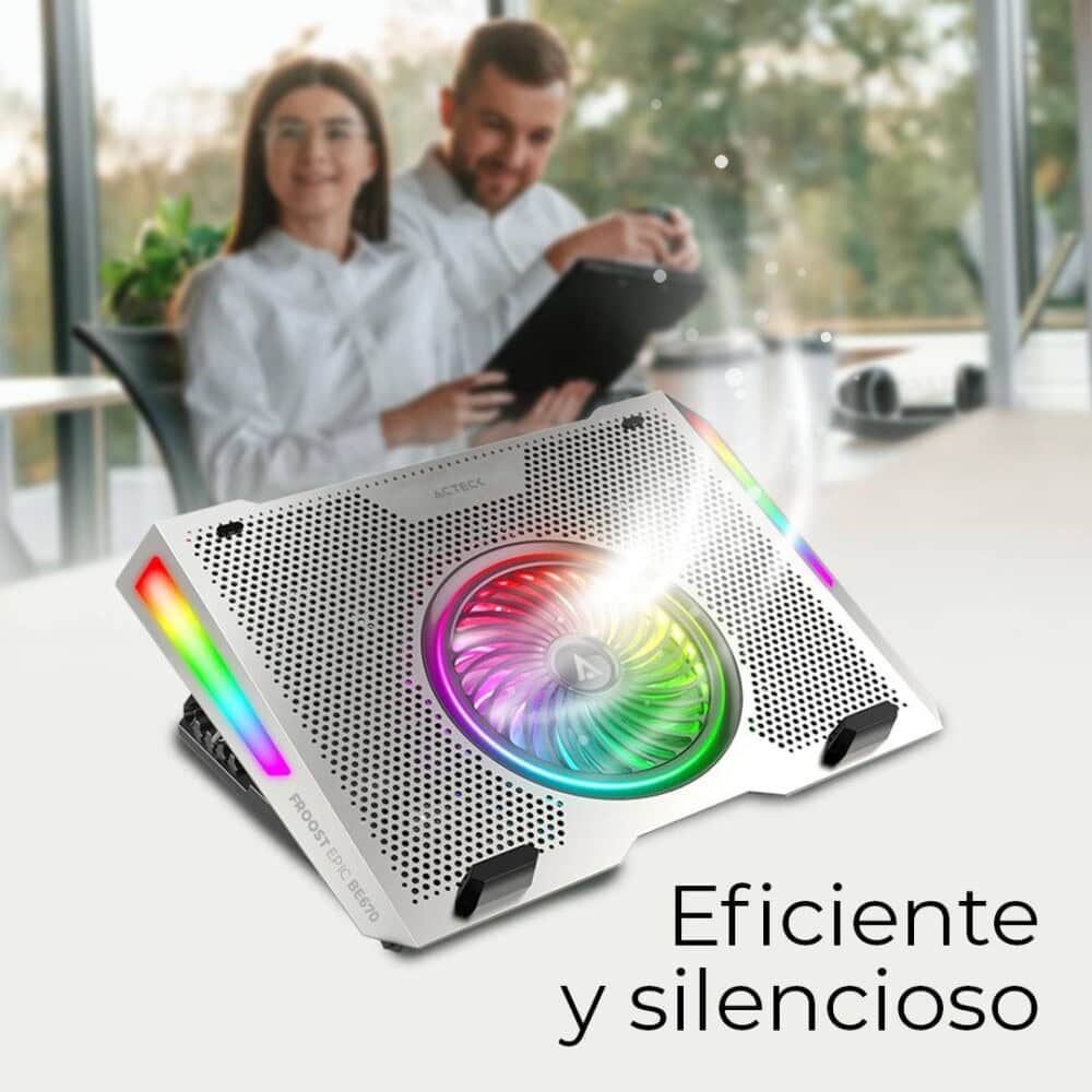 Bases Enfriadoras ACTECK AC-940764, 15.6 pulgadas, Plata AC-940764 3