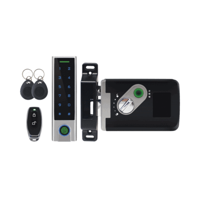 Kit de Cerradura Inteligente / Incluye Teclado y Control Remoto / Soporta Huella, Tarjeta y Contraseña / Teclado Metálico IP65