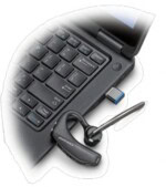 Poly Voyager 5200 UC, Bluetooth para moviles y computadoras, incluye estuche de carga y adaptador Bluetooth ACCPTS1810_3_full
