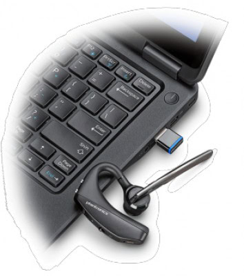 ACCPTS1810_3_full Poly Voyager 5200 UC, Bluetooth para moviles y computadoras, incluye estuche de carga y adaptador Bluetooth 7K2F3AA 4