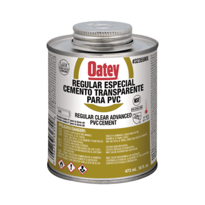 Pegamento / Cemento Claro de 473 ml para Tubo Conduit PVC Pesado.