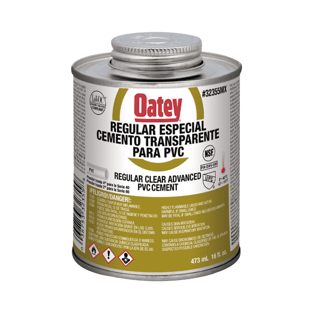 ATUP16PE-l Pegamento / Cemento Claro de 473 ml para Tubo Conduit PVC Pesado. ATUP16PE 1