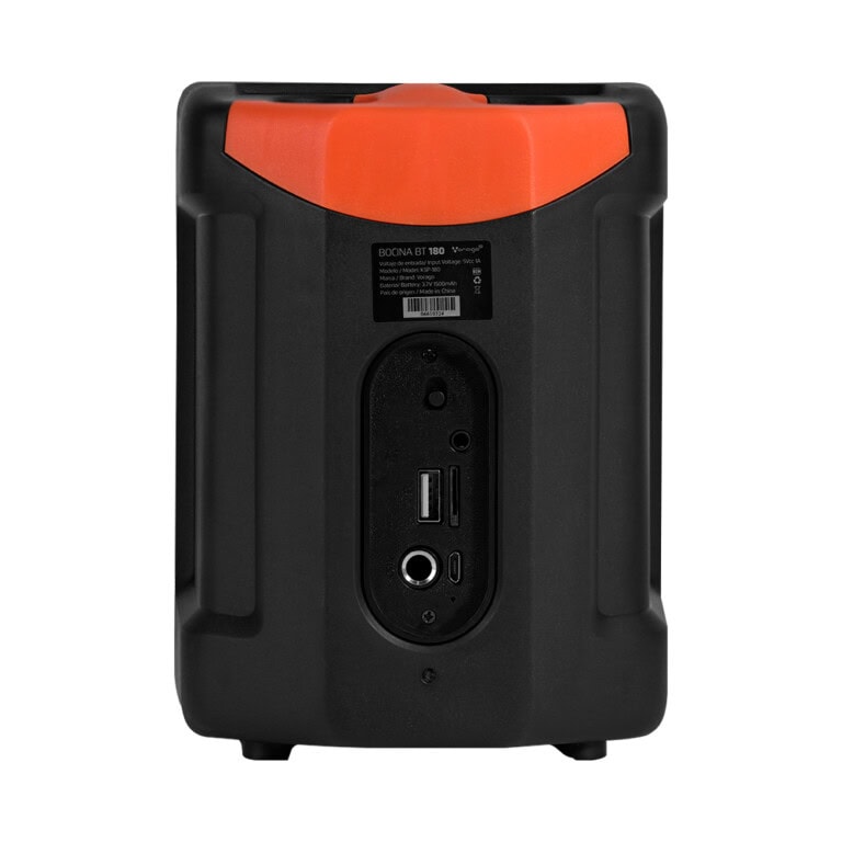 MINI BAFLE VORAGO KSP-180 NEGRO 3 PULGADAS 10WATTS RMS / RECARGABLE / TWS BT 4HRS CARGA USB TIPO C BOCVGO1900_5_full