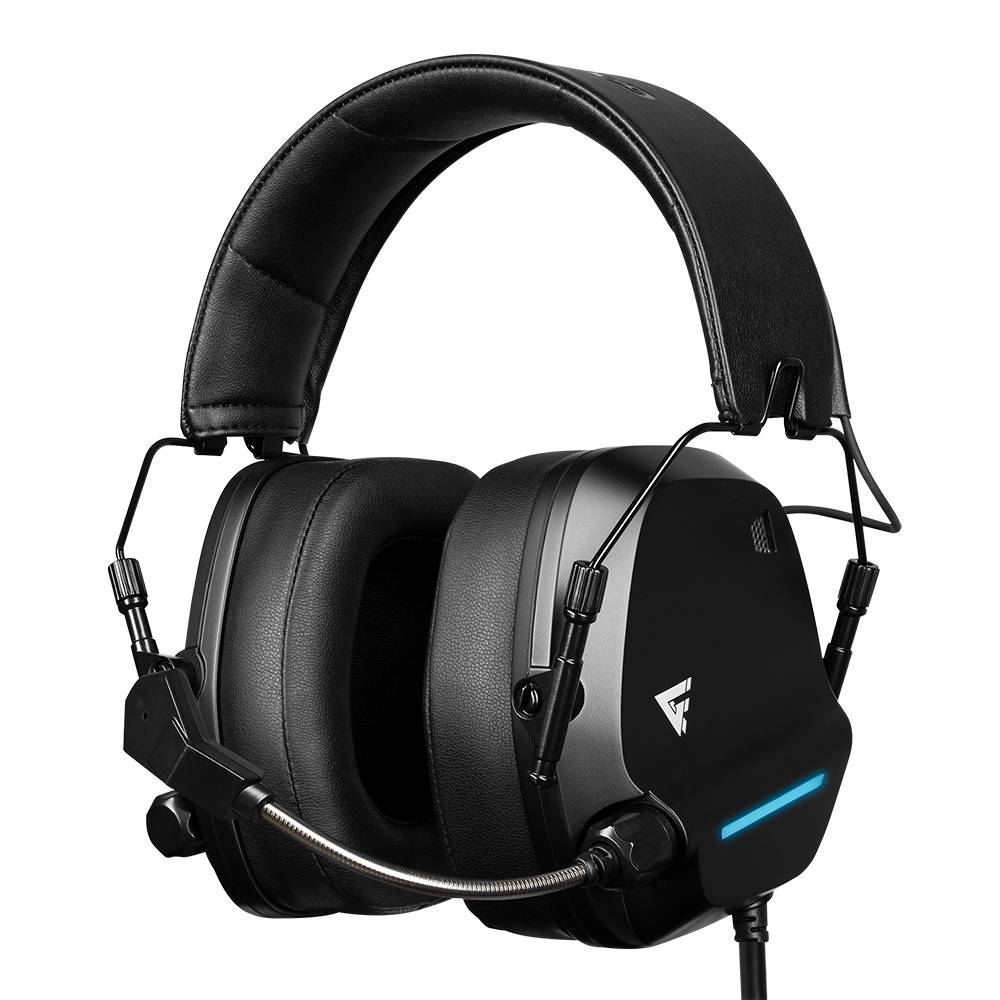 BOCVGO2010_1_full DIADEMA GAME FACTOR HSG550 CONEXIÓN POR USB / MICRÓFONO AJUSTABLE / SURROUND 7.1 / NEGRO 2