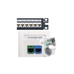 Casete de 125 Etiquetas Adhesivas, para Patch Panel, Face Plate o Cajas Superficiales, Para Identificación 4 Puertos, Color Blanco C252X030FJC-l