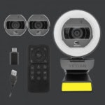 YEYIAN CAMARA FLEXCAM PARA STREAMING CON ILUMINACION MIXTA Y CONTROL REMOTO, 2K 2560X1440P A 30 FPS, COD H.264 Y 265, CON MIC MOD. YPW-QHDAF-M1 CAMYEY040_10_full