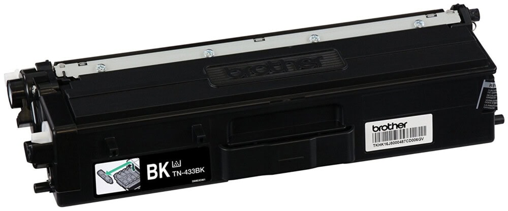 Tóner Brother TN433BK negro, rendimiento apróximado 4,500 páginas, compatible con MFCL8900CDW TN433BK 4