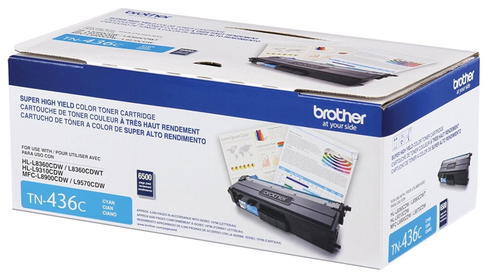 CARBRT3490_2_full Tóner Brother Valor TN436C cian, rendimiento aproximado 6,500 páginas, compatible con MFCL8900CDW, MFCL9570CDW, HLL9310CDW TN436C 3