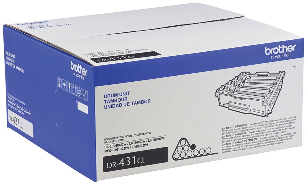 CARBRT3630_6_full Tambor Brother Valor DR431CL, rendimiento aproximado 30,000 páginas, compatible con MFCL8900CDW DR431CL 7