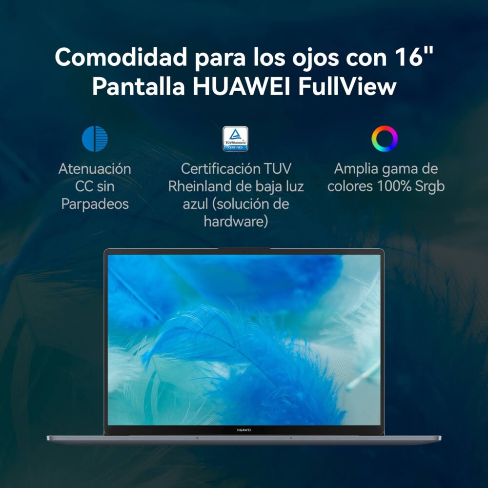 53014MSJ MatebookD16 Ci513420H 16GB+1TB. Diseño estetico cuerpo de metal | Pantalla FHD 16 Pulgadas | Teclado númerico | Peso Ligero. SinSistemaOperativo 53014MSJ 4