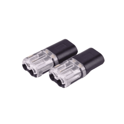 Bolsa con 25 conectores / Enchufables / Para 2 cables / compatibles en calibre 22 al 18 AWG