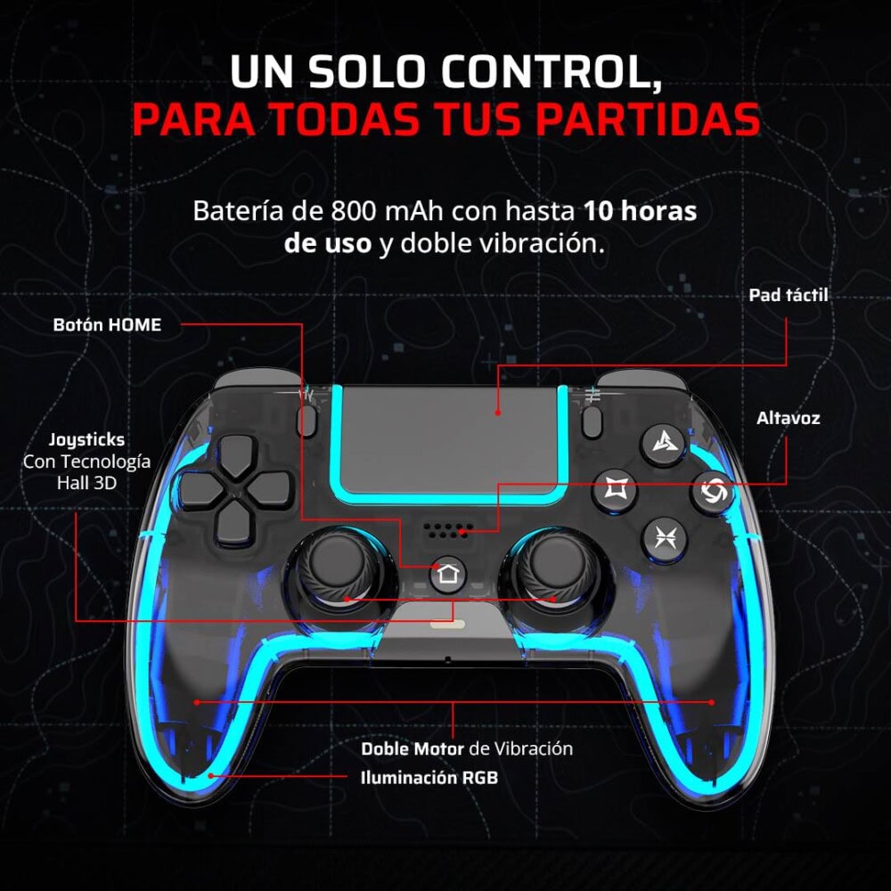CONBLR160_3_full Gamepad Inalámbrico Control Lucid G690 BALAMRUSH 4