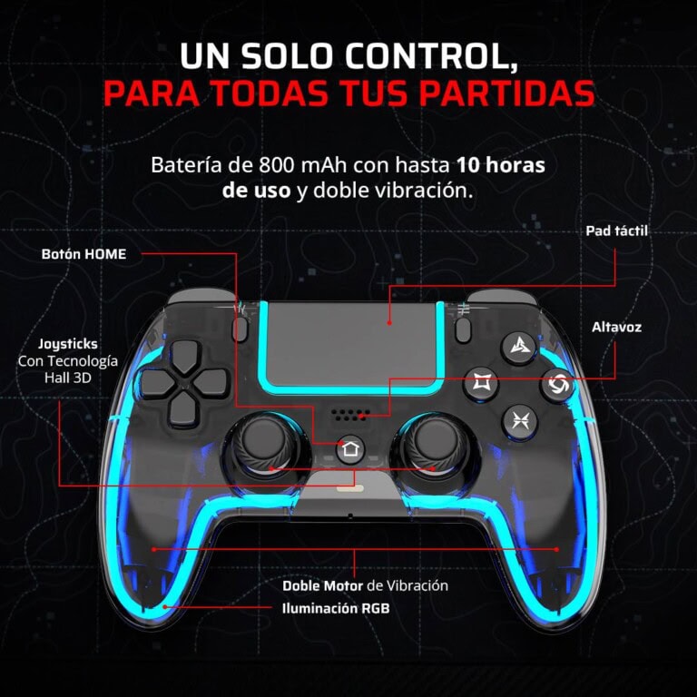 Gamepad Inalámbrico Control Lucid G690 BALAMRUSH CONBLR160_3_full