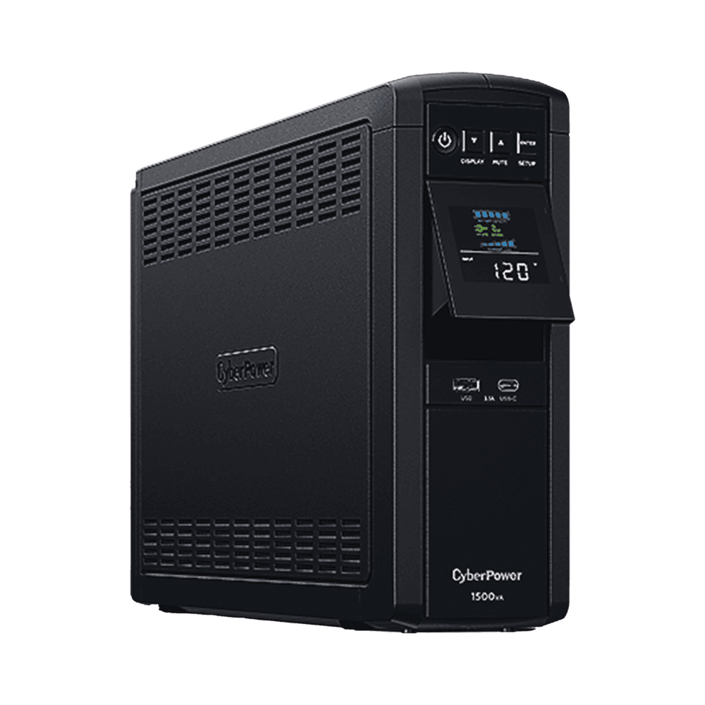 CP1500PFCLCDA-AD-1-l UPS de 1500 VA/900 W, Topología Línea Interactiva, Entrada 120 Vca NEMA 5-15P, Onda Senoidal Pura, Tipo Torre, Con 10 Tomas NEMA 5-15R CP1500PFCLCDA 2