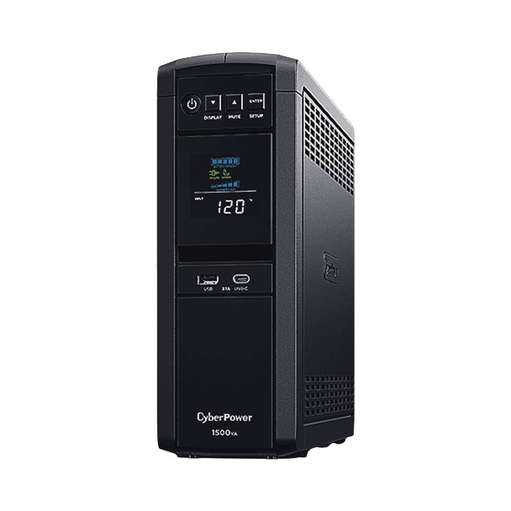 CP1500PFCLCDA-AD-2-l UPS de 1500 VA/900 W, Topología Línea Interactiva, Entrada 120 Vca NEMA 5-15P, Onda Senoidal Pura, Tipo Torre, Con 10 Tomas NEMA 5-15R CP1500PFCLCDA 3