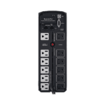 UPS de 1500 VA/900 W, Topología Línea Interactiva, Entrada 120 Vca NEMA 5-15P, Onda Senoidal Pura, Tipo Torre, Con 10 Tomas NEMA 5-15R CP1500PFCLCDA-AD-3-l