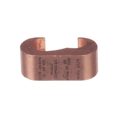 Conector de compresión a tierra de cobre Panduit CTAPR2/0-2-L, 1Pz