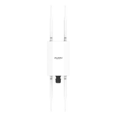 Punto de Acceso Súper WiFi 6 y PTMP para Exterior, Hasta 250 m de Cobertura, Doble Banda Simultanea, 574 Mbps en 2.4 GHz y 1.2 Gbps en 5GHz, 256 Usuarios Concurrentes  por Banda,  Administración en Nube Gratis con INSIGHTS