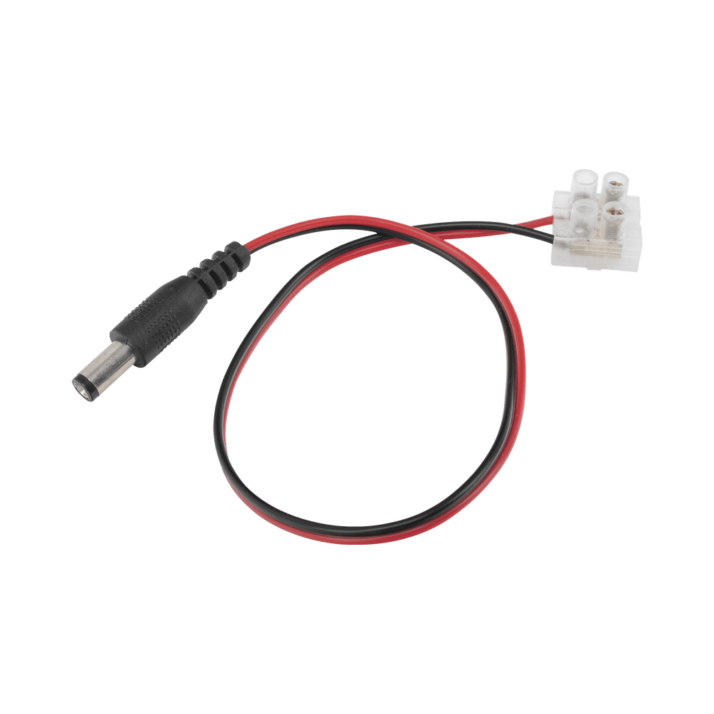 DCCORD1-l Cable de Alimentación con Conector Macho a Bloque de Terminal Atornillable / Calibre 18 AWG / Longitud 28.5 cm (11.22 Pulgadas) / Ideal para Alimentación de Cámaras DC-CORD1 1