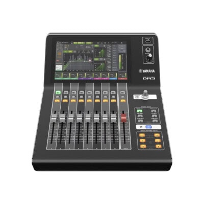 Mezcladora digital para grabación o en vivo 16 x 8 pantalla tactil 9" con puertos Dante incorporado