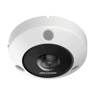 Fisheye IP 6 Megapixel / 180° - 360° / Dewarping / Heat Map / HEOP 2.0 / Conteo de Personas / IP67 / IK10 / 15 mts IR / Entrada y Salida de Audio y Alarma / Múltiples Vistas / Micrófono Integrado