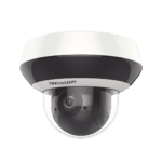 Mini Domo PTZ IP 4 Megapixel / 4X Zoom / H.265+ / 20 mts IR EXIR / WDR / PoE / IK10 /Exterior IP66 / DarkFighter / Micrófono Integrado / Micro SD DS2DE2A404IWDE3C0S6C-l