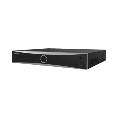 [Acusearch] NVR 12 Megapixel (4K) / 16 canales IP / 16 Puertos PoE+ / AcuSense (Evita Falsas Alarmas) / Reconocimiento Facial / 4 Bahías de Disco Duro / Switch PoE 300 mts  / HDMI en 4K / Alarmas I/O