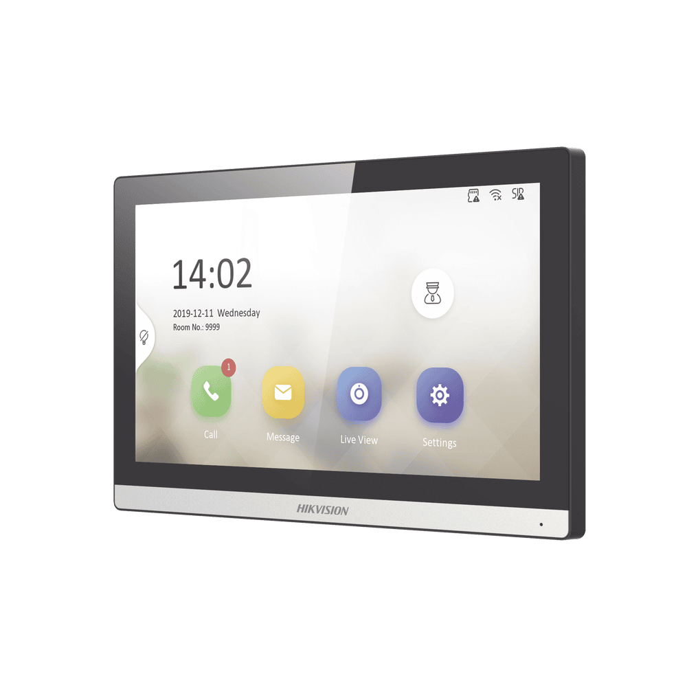 DSKH6350WTE1-l Monitor IP WiFi Touch Screen 7" Bisel DELGADO para Videoportero IP / Vídeo en Vivo / PoE Estándar / Apertura Remota / Llamada Entre Monitores / Audio bidireccional / Borde slim DS-KH6350-WTE1 1