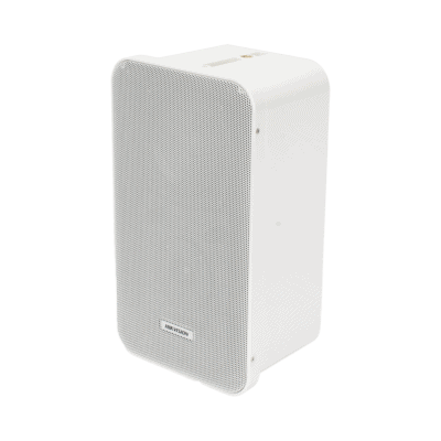 Altavoz Tipo Columna | 20 Watts | 100 V | Rejilla de Metal | Color Blanco | Montaje en L | Exterior IP66
