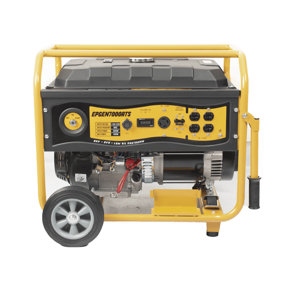 EPGEN7000ATS-AD-4-l Generador a Gasolina / Planta de Emergencia con Encendido Automático, 6.5KW, 220Vac 2 Fases, Jaula con Ruedas para Fácil Traslado EPGEN7000ATS 5