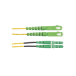 Jumper de Fibra Optica Monomodo 9/125 OS2, SC/APC-LC/APC Duplex, OFNR (Riser), Color Amarillo, 2 Metros (6.56 Pies) F92ERANB1SNM002-AD-1-l